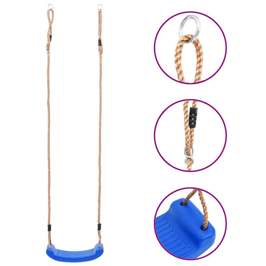 vidaXL Swing Seat for Children Blue