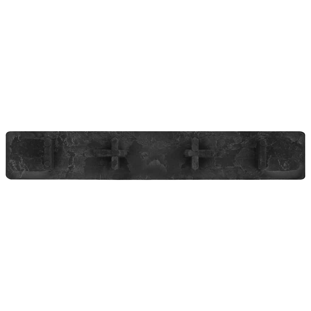 vidaXL Decking End Caps 10 pcs Black Plastic