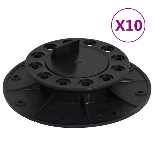 vidaXL Adjustable Feet for Decking 10 pcs 25-40 mm