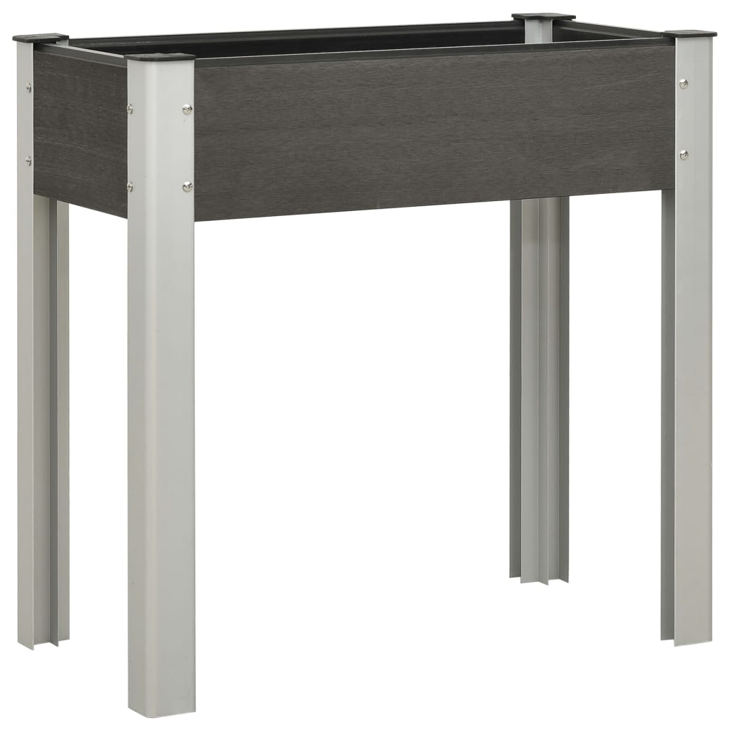 149010 vidaXL Garden Raised Bed 75x40x75 cm WPC Grey