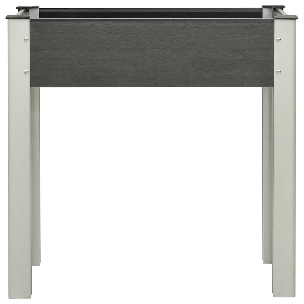 149010 vidaXL Garden Raised Bed 75x40x75 cm WPC Grey
