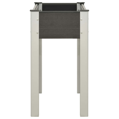 vidaXL Garden Raised Bed 75x40x75 cm WPC Grey