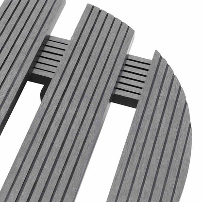 149032 vidaXL Plant Trolleys 2 pcs Grey Ø30x7,5 cm WPC