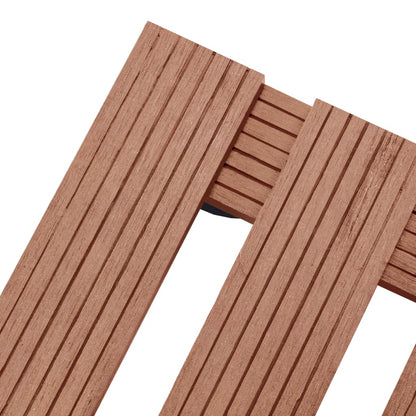 vidaXL Plant Trolleys 2 pcs Brown 30x30x7.5 cm WPC