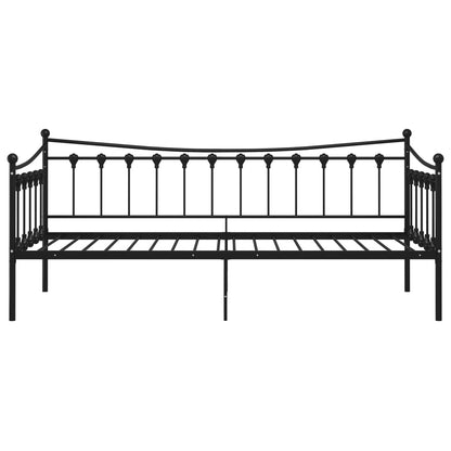 vidaXL Sofa Bed Frame | Black | Powder-coated metal | 200 x 90 cm
