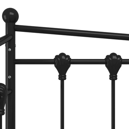 vidaXL Sofa Bed Frame | Black | Powder-coated metal | 200 x 90 cm