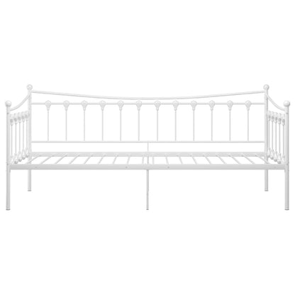 vidaXL Sofa Bed Frame | White | Powder-coated metal | Single