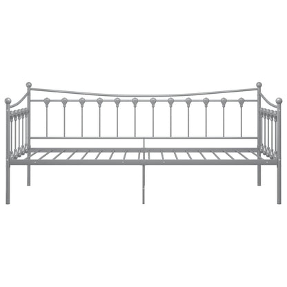 vidaXL Sofa Bed Frame | Grey | Powder-coated metal | Single