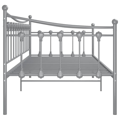 vidaXL Sofa Bed Frame | Grey | Powder-coated metal | Single