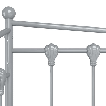 vidaXL Sofa Bed Frame | Grey | Powder-coated metal | Single