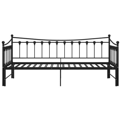 vidaXL Sofa Bed Frame | Black | Powder-coated metal | 90x200 cm