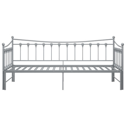 vidaXL Sofa Bed Frame | Grey | Powder-coated metal | 90x200 cm mattress size
