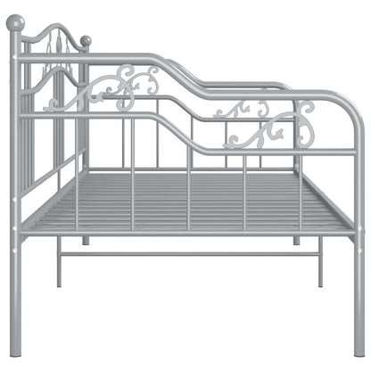 vidaXL Sofa Bed Frame | Grey | Powder-coated metal | 200 x 90 cm mattress size