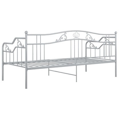 vidaXL Sofa Bed Frame | Grey | Powder-coated metal | 200 x 90 cm mattress size