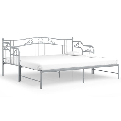 vidaXL Sofa Bed Frame | Grey | Powder-coated metal