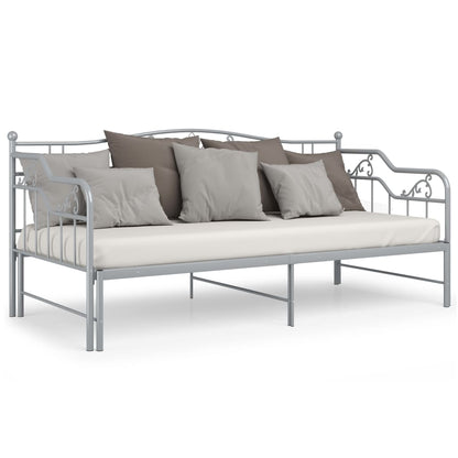 vidaXL Sofa Bed Frame | Grey | Powder-coated metal