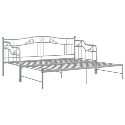 vidaXL Sofa Bed Frame | Grey | Powder-coated metal