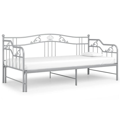 vidaXL Sofa Bed Frame | Grey | Powder-coated metal