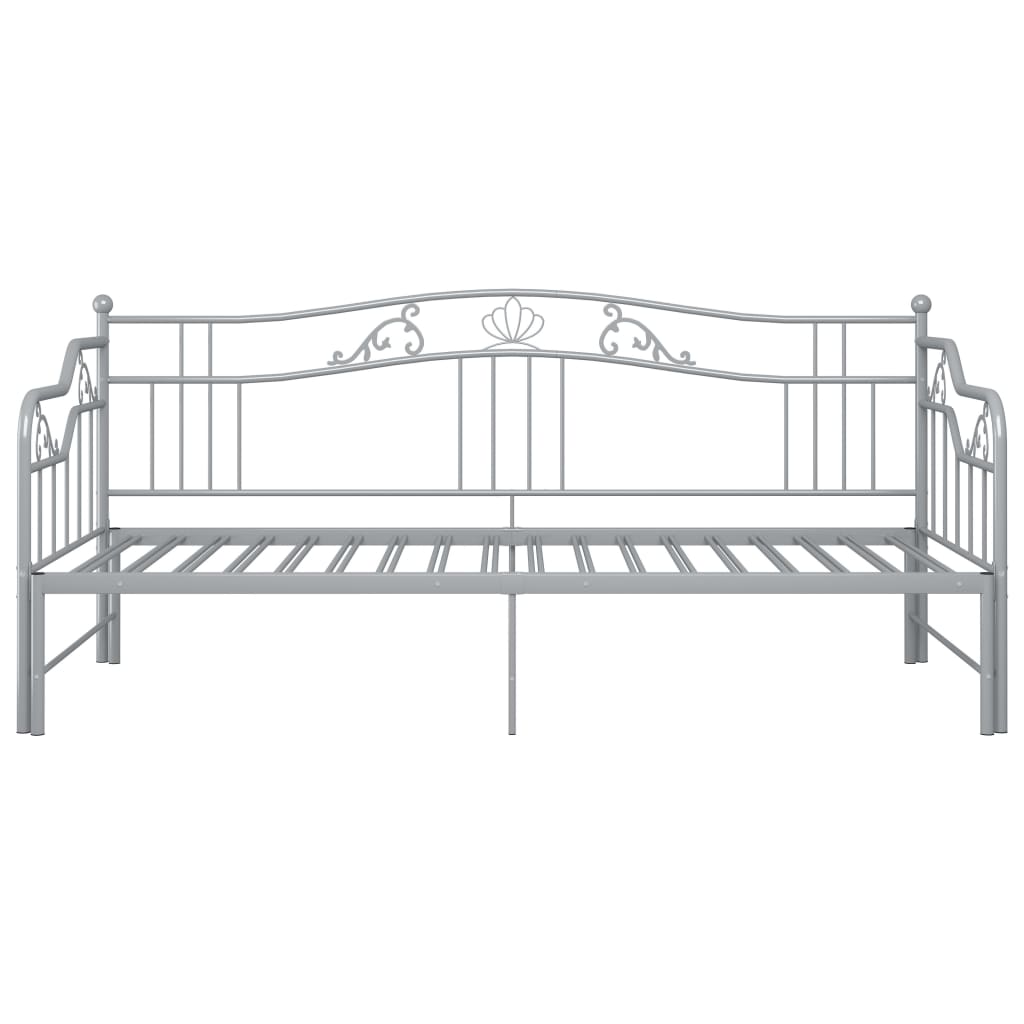 vidaXL Sofa Bed Frame | Grey | Powder-coated metal