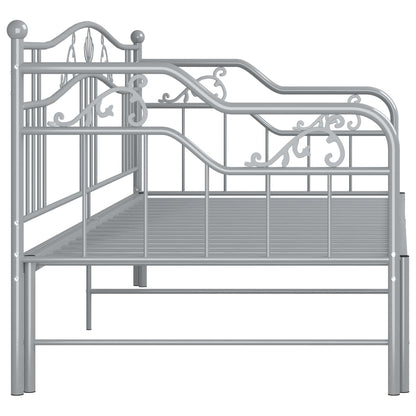 vidaXL Sofa Bed Frame | Grey | Powder-coated metal