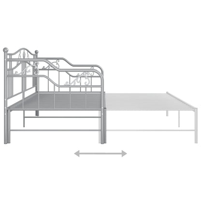 vidaXL Sofa Bed Frame | Grey | Powder-coated metal