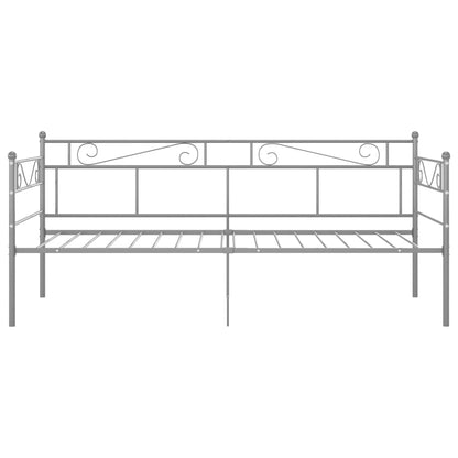 vidaXL Sofa Bed Frame without Mattress Grey Metal 90x200 cm