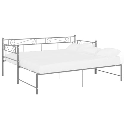 vidaXL Sofa Bed Frame | Grey | Powder-coated metal | Single and Double