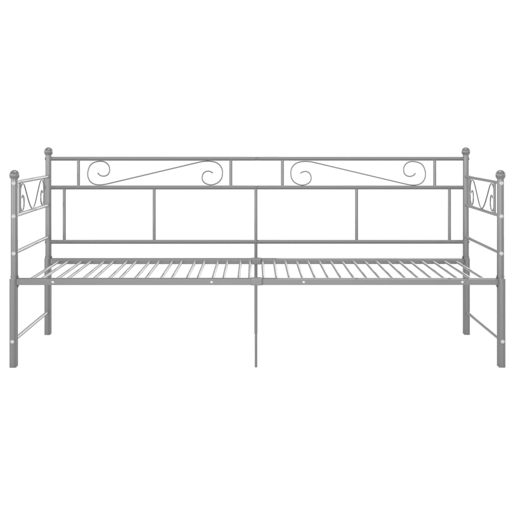 vidaXL Sofa Bed Frame | Grey | Powder-coated metal | Single and Double
