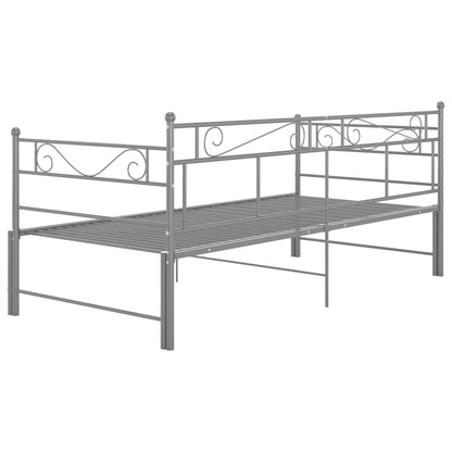 vidaXL Sofa Bed Frame | Grey | Powder-coated metal | Single and Double