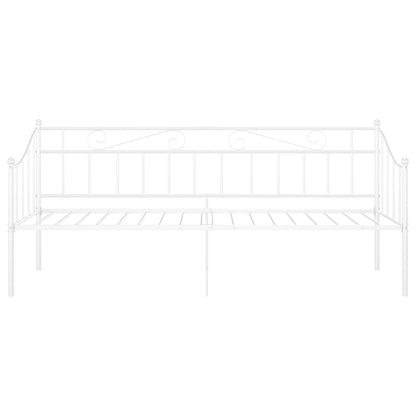 vidaXL Sofa Bed Frame | White | Powder-coated metal | Single