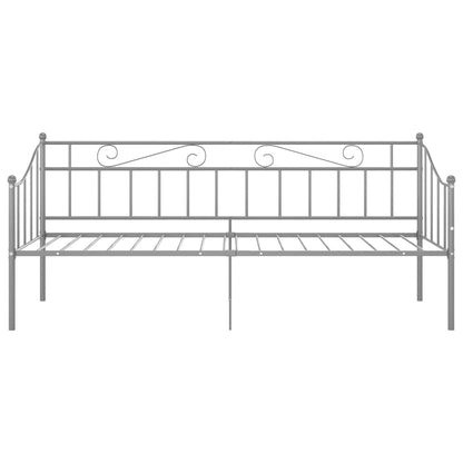 vidaXL Sofa Bed Frame | Grey | Powder-coated metal | Single