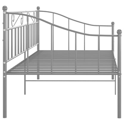 vidaXL Sofa Bed Frame | Grey | Powder-coated metal | Single