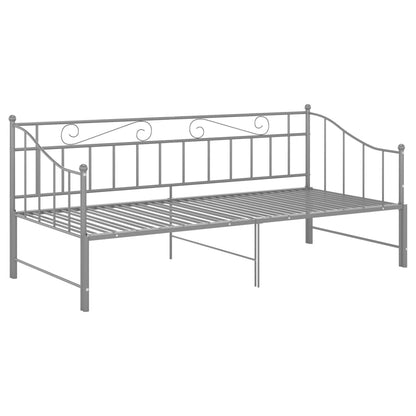 vidaXL Sofa Bed Frame | Grey | Powder-coated metal | 90x200 cm