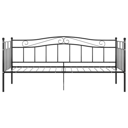 vidaXL Sofa Bed Frame without Mattress Black Metal 90x200 cm