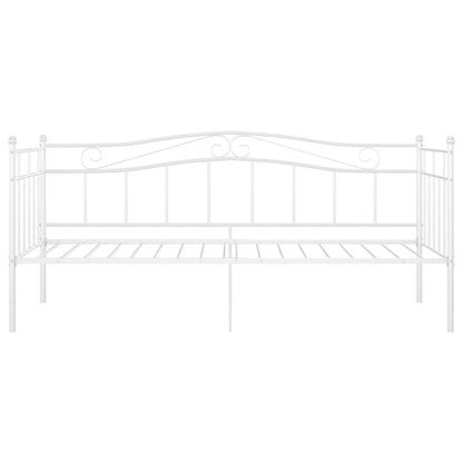 vidaXL Sofa Bed Frame | White | Powder-coated metal | 90 x 200 cm