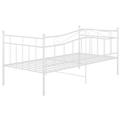 vidaXL Sofa Bed Frame | White | Powder-coated metal | 90 x 200 cm