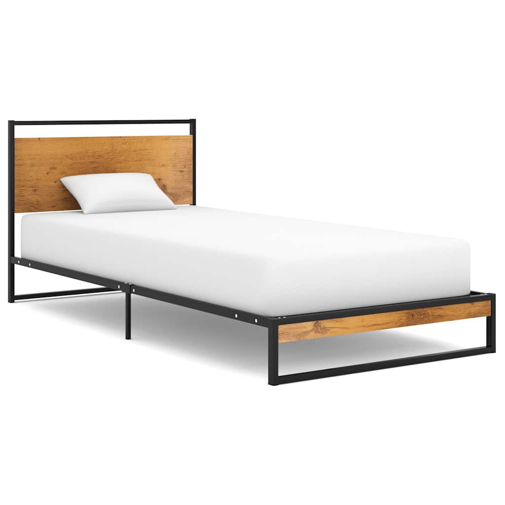 vidaXL Bed Frame without Mattress Metal 100x200 cm
