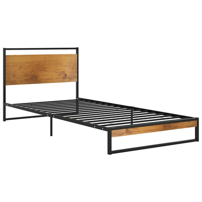 vidaXL Bed Frame without Mattress Metal 100x200 cm