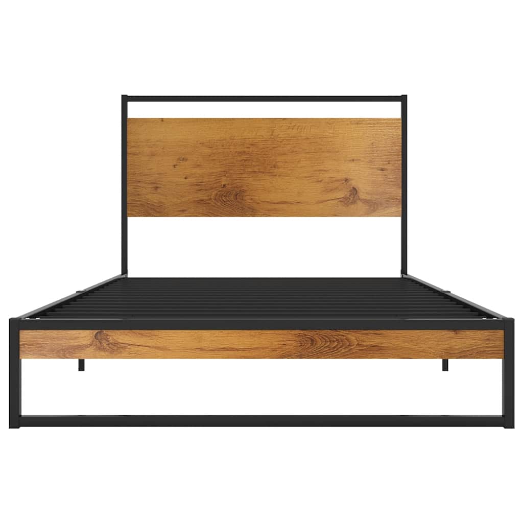vidaXL Bed Frame without Mattress Metal 100x200 cm