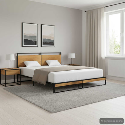 vidaXL Bed Frame without Mattress Metal 160x200 cm