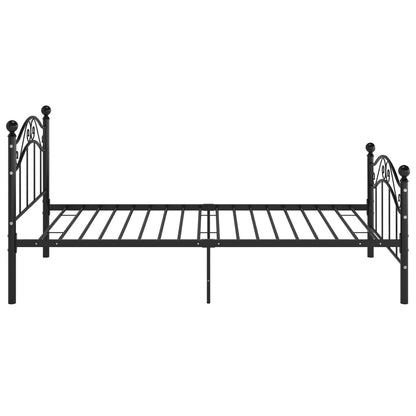 vidaXL Bed Frame | Black | Powder-coated metal | Single |  Durable  | Bed Frame