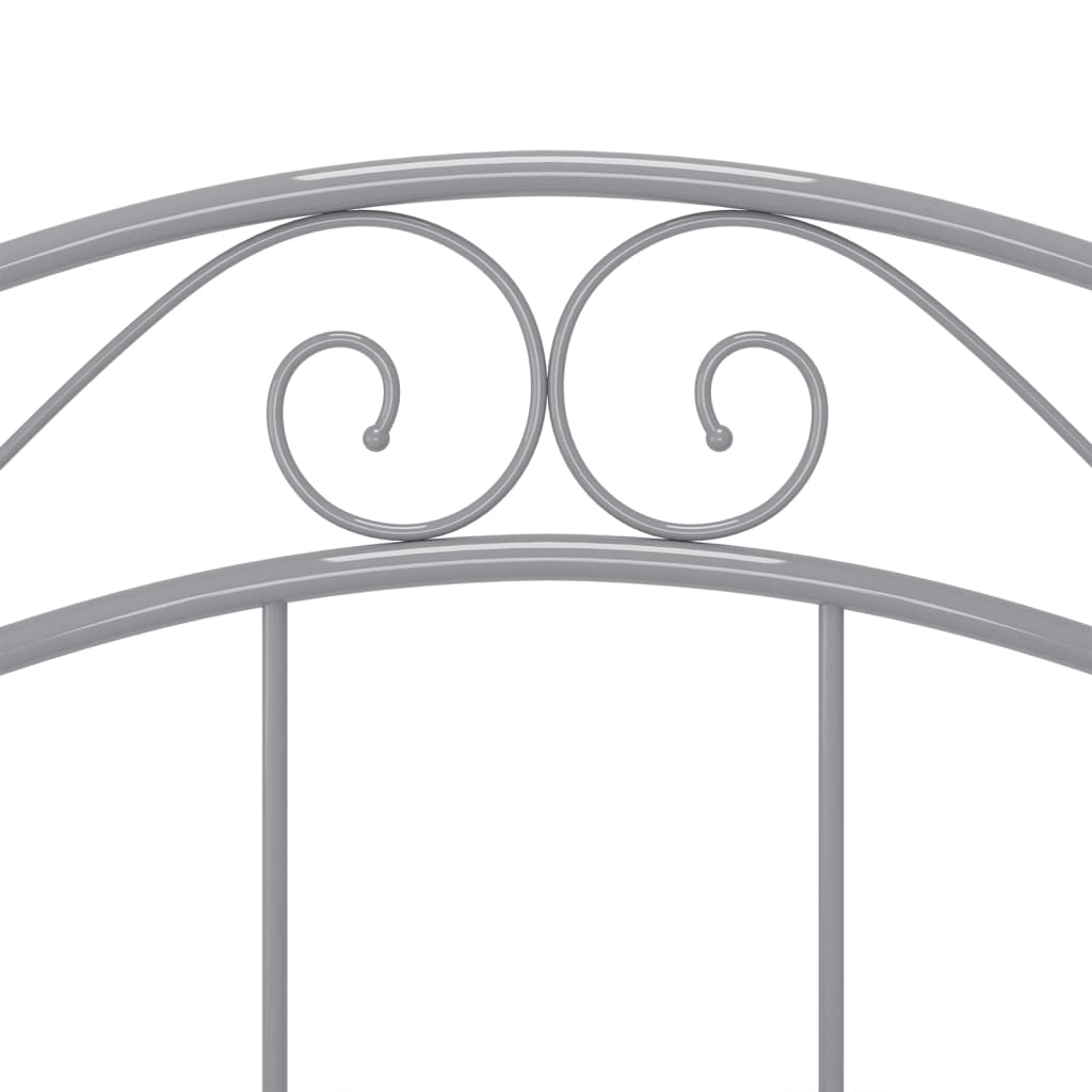 vidaXL Bed Frame | Grey | Powder-coated metal | Single |  Durable  | Bed Frame