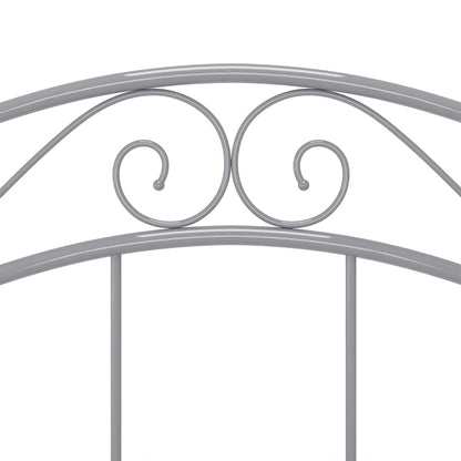 vidaXL Bed Frame | Grey | Powder-coated metal | Single |  Durable  | Bed Frame