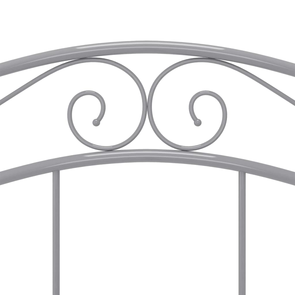 vidaXL Bed Frame | Grey | Powder-coated metal | Double | Bed Frame | Rectangular