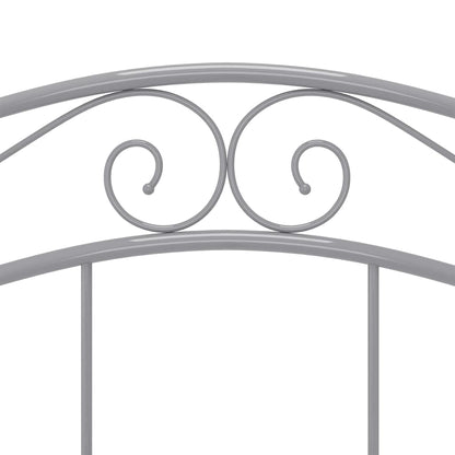 vidaXL Bed Frame | Grey | Powder-coated metal | Double | Bed Frame | Rectangular