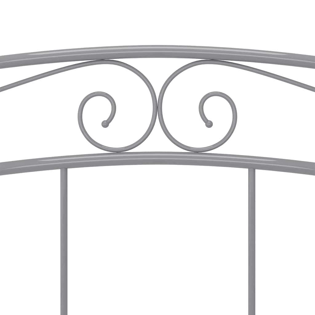 vidaXL Bed Frame without Mattress Grey Metal 160x200 cm