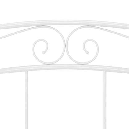 vidaXL Bed Frame | White | Powder-coated metal | Super King | Durable