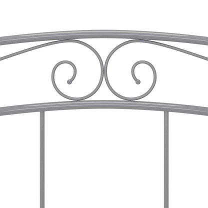vidaXL Bed Frame | Grey | Powder-coated metal | Super King | Tough | Bed Frame