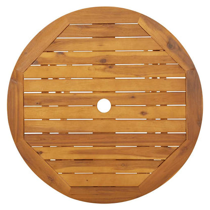 vidaXL Folding Garden Table 70 cm Solid Acacia Wood