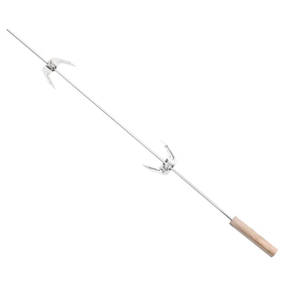 vidaXL Charcoal BBQ Grill with Wheels Black Steel